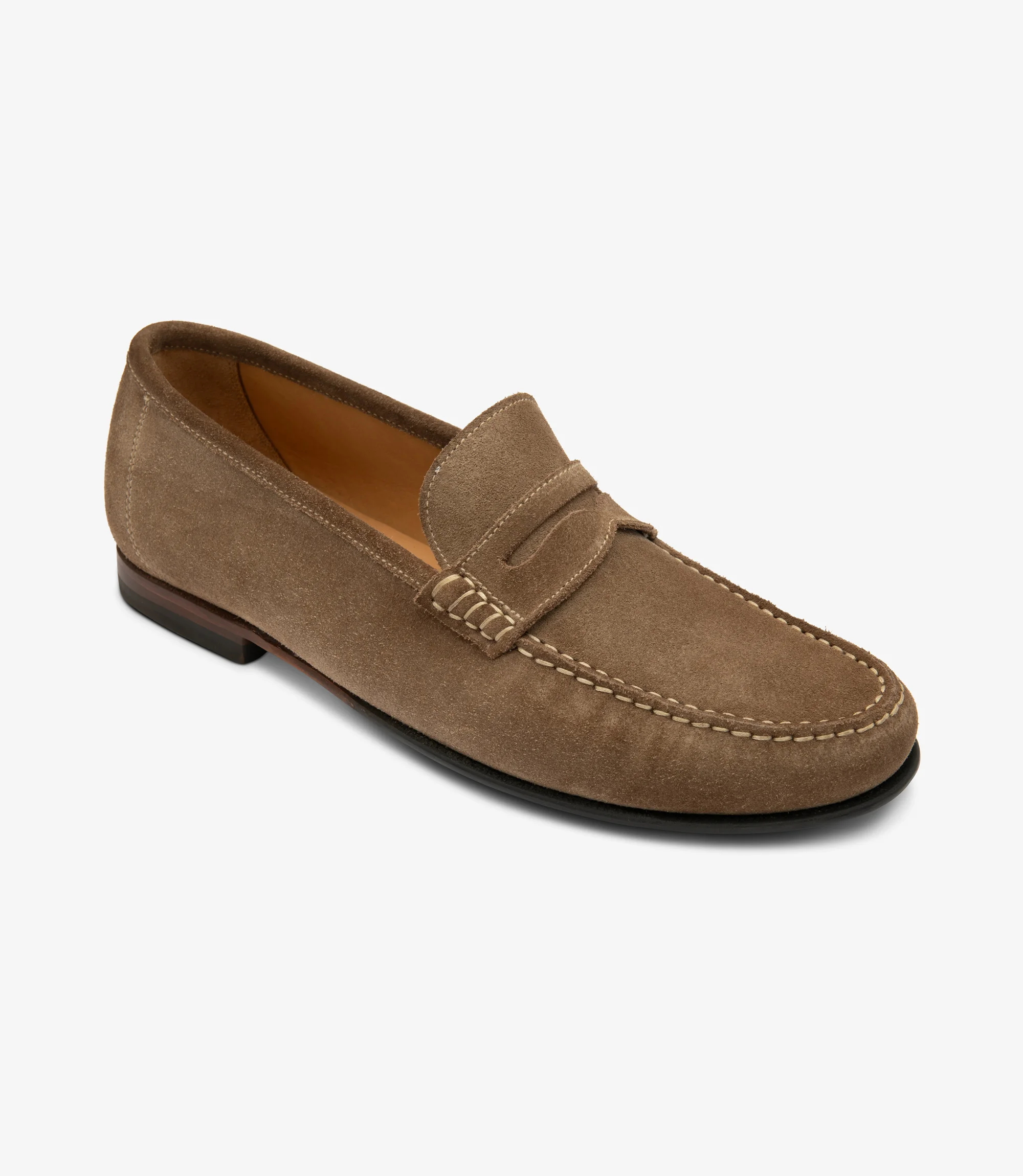 featuring leather-rubber soles loafer