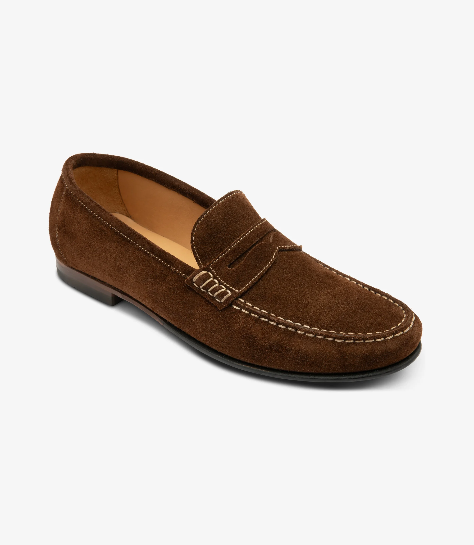 featuring leather-rubber soles loafer