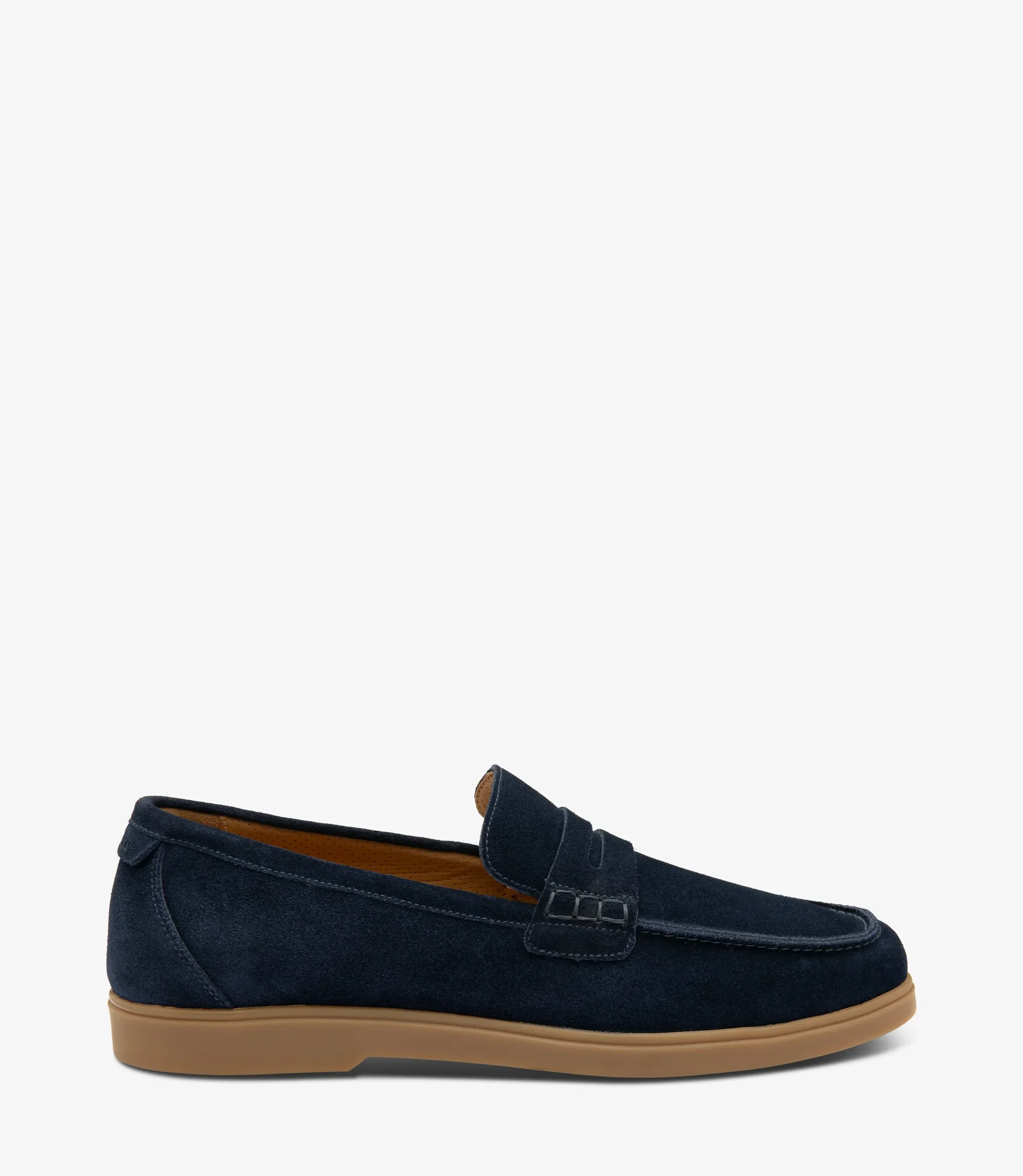 Mens Lucca Navy Suede loafer shoes loafer