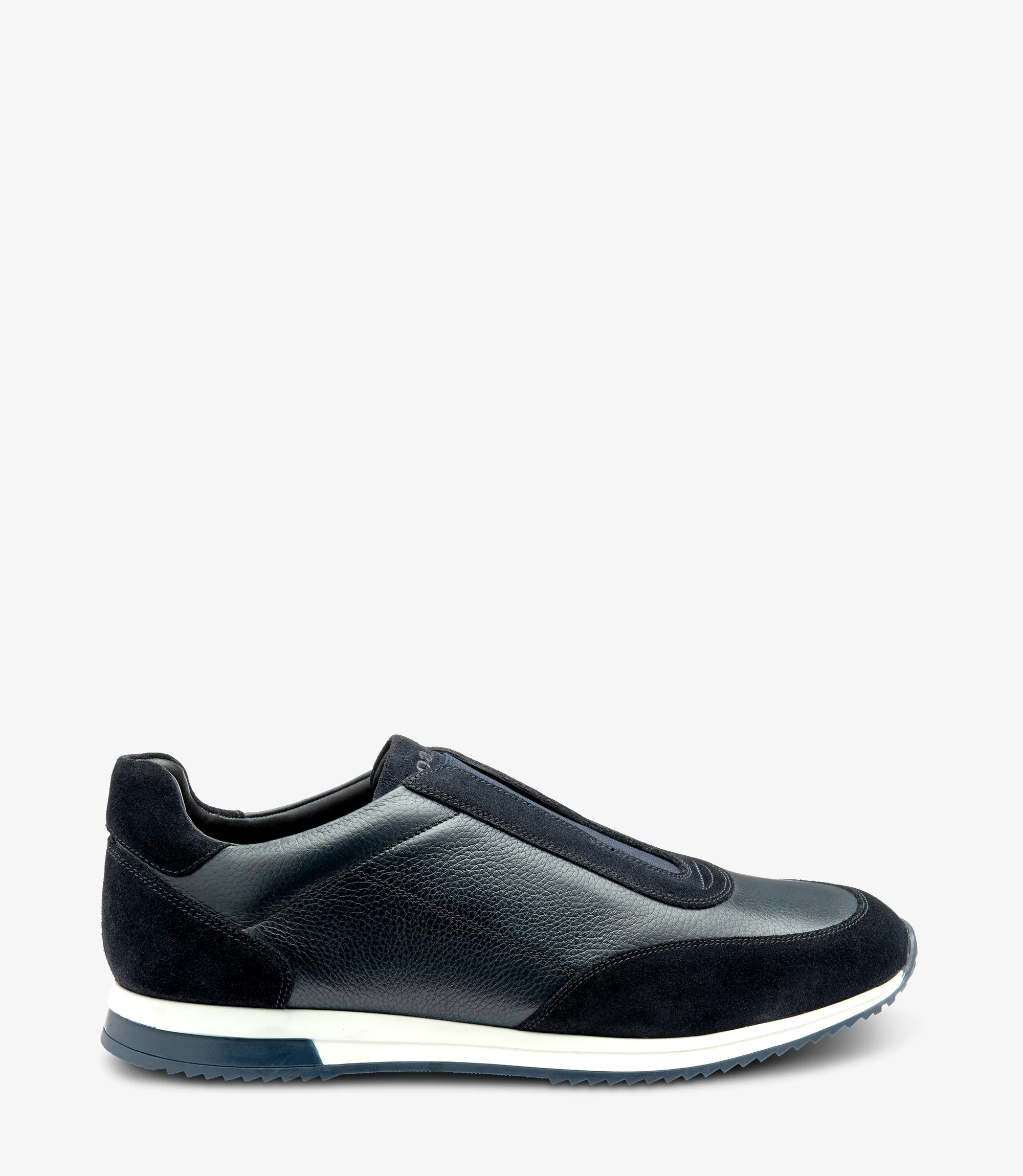 Mens Ballantyne Navy Grain trainer shoes trainer